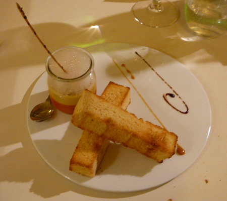 Monjul restaurant Paris foie gras potirons