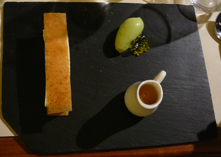 Monjul restaurant Paris guimauve pomme de terre