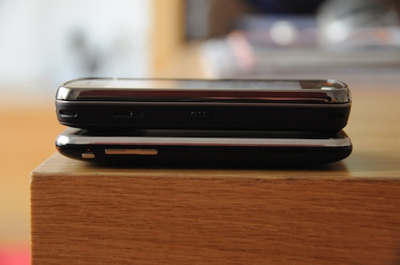 Nokia N97 épaisseur iPhone 3G