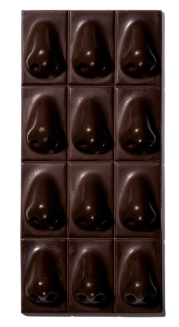 tablette de chocolat nez en bouche